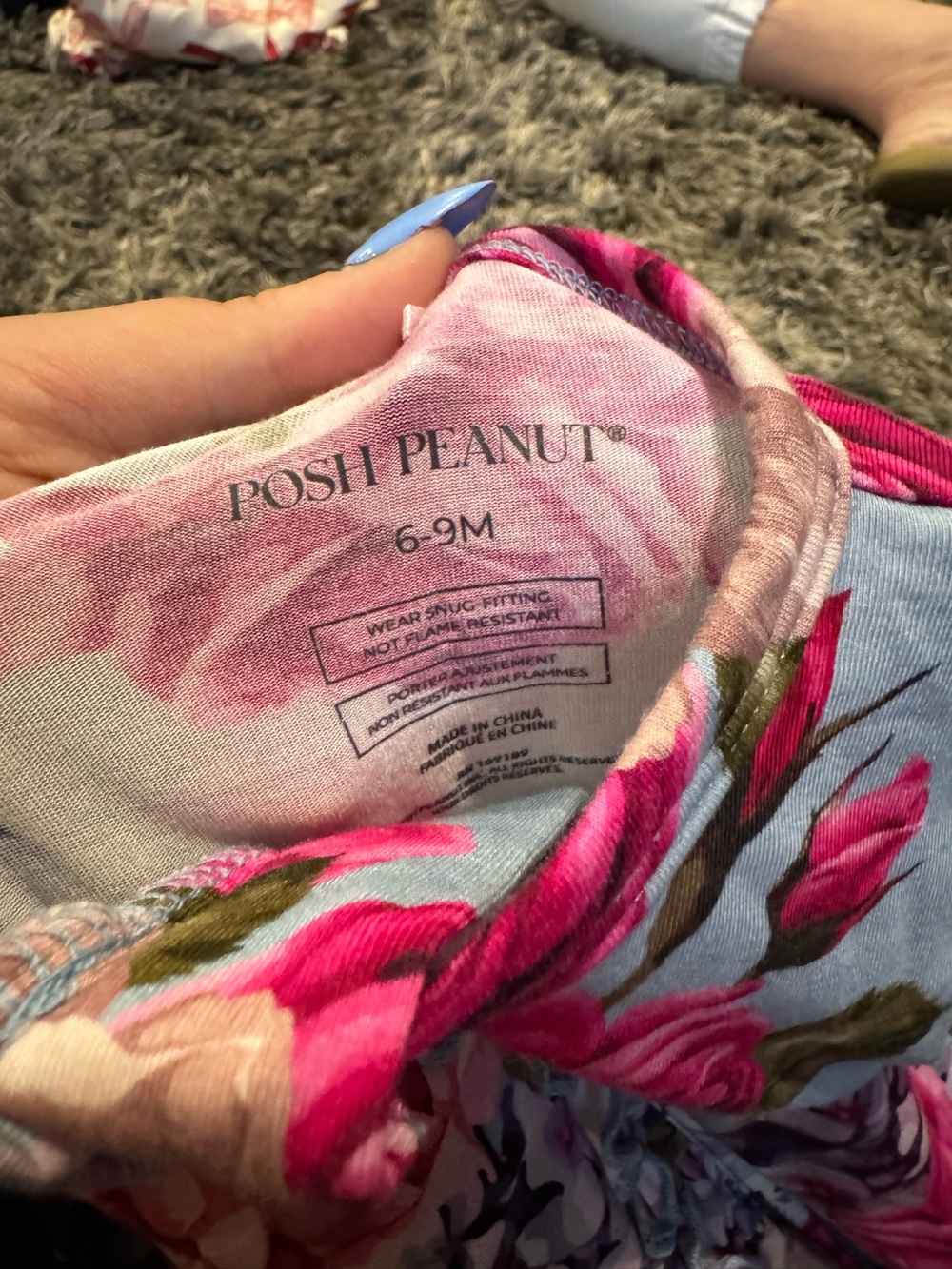posh peanut footies 6-9 months - Picture 2 of 3